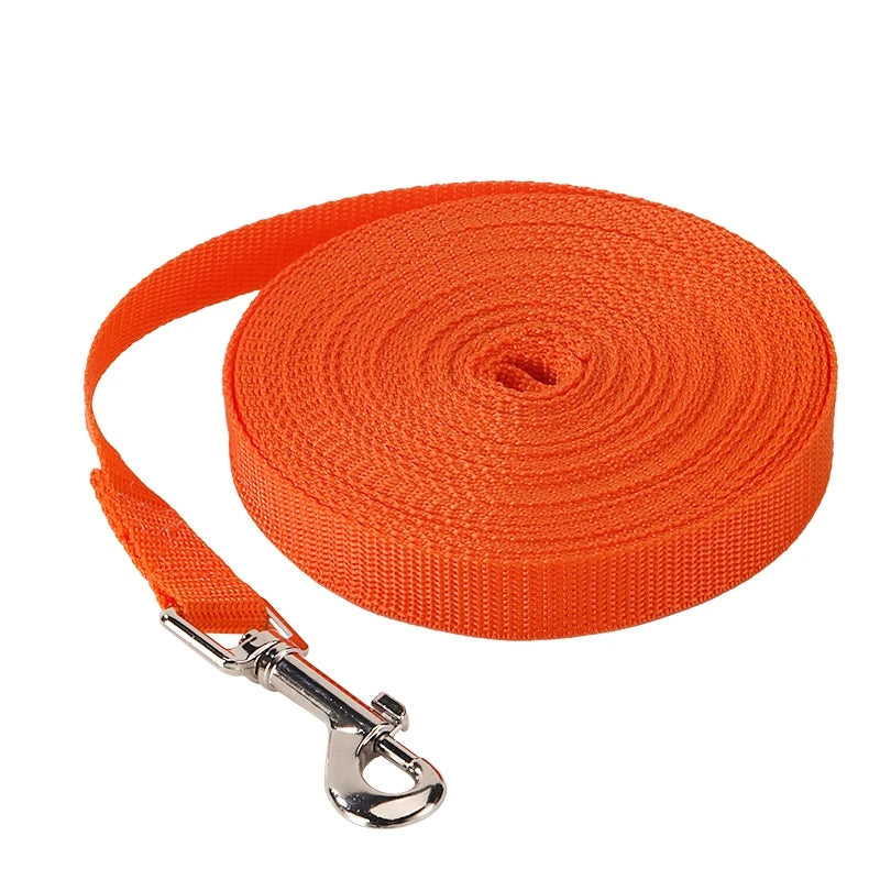 Lange Nylon Hundeleine 1.2M–30M Trainingsleine Verlängerte Kontrollleine für Outdoor Training Hunde Kaufschwan® Orange 30m