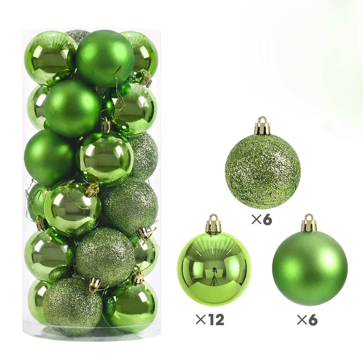 24 Stück 4CM Weihnachtskugeln – Bruchsichere Baumdekoration | Hängende Christbaumkugeln für Zuhause & Festliche Anlässe