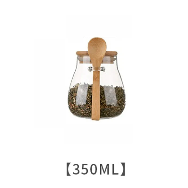 Hochwertige Vorratsbehälter – Glas Aufbewahrungsdosen mit Deckel | Luftdichte Küchenbehälter für Zucker, Tee & Kaffee Kaufschwan® 350ml