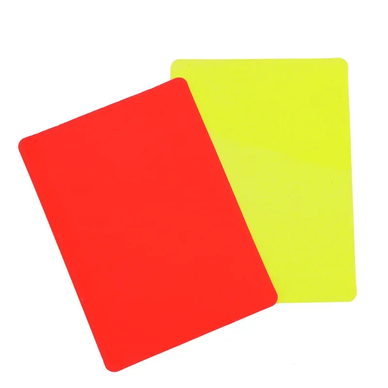 Fußball Schiedsrichter Set – Pfeife mit Rot- & Gelbkarte | Professionelles Fußball Match Zubehör & Outdoor Trainingsausrüstung Kaufschwan® Set