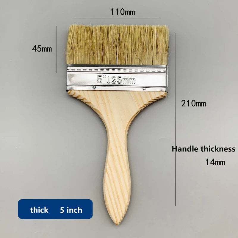 Malerpinsel mit Naturborsten – Präzisions Pinsel für Farbe, Lack & Lasur Kaufschwan® Pinsel 5 1 Stück