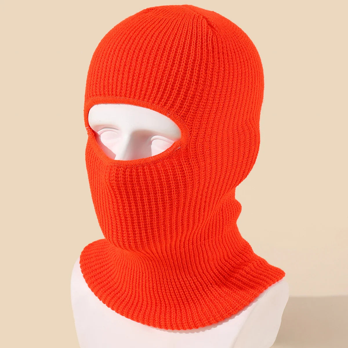 Unisex 1-Loch Skimaske Balaclava – Gestrickte Vollgesichts-Beanie Mütze | Winddichte Wintermütze für Damen & Herren beim Radfahren & Outdoor Kaufschwan®