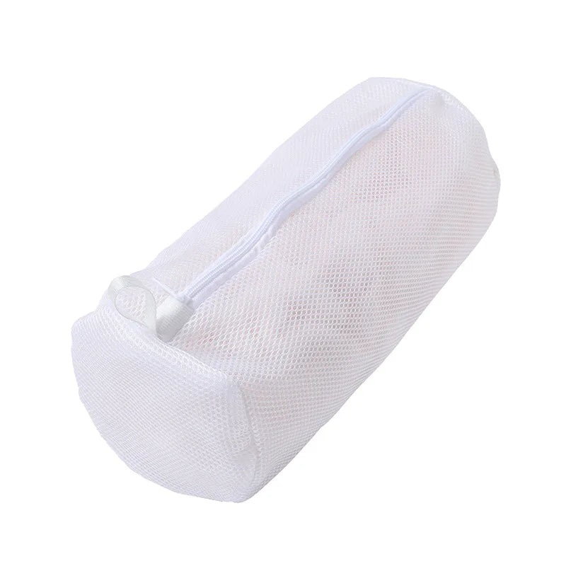 Schuh-Wäschenetz für Waschmaschine – Honigwaben-Mesh Waschbeutel mit Reißverschluss | Schuhreinigungsbeutel für Sneaker & Laufschuhe (39×18cm) Kaufschwan® Weiß - 1 Stück