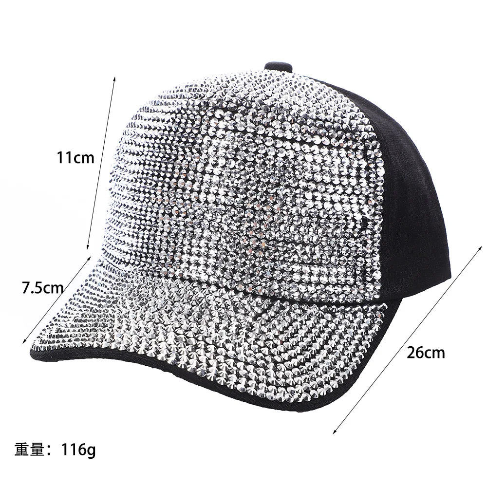 Damen Diamant Baseballkappe | Sommer & Herbst Baseballcap für Damen | Fashion Hip-Hop Reise Baseballcap Kaufschwan®