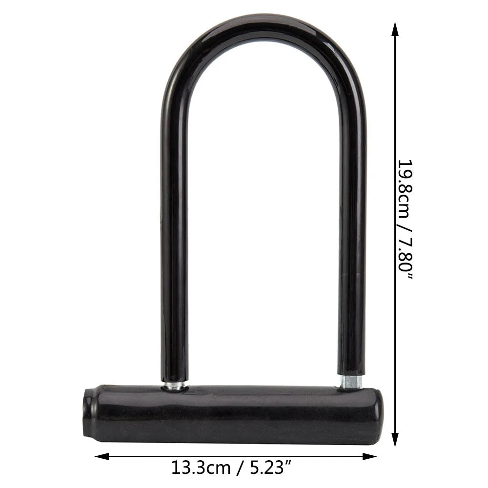 1/2 Set Fahrrad U-Schloss – Tragbares Mini Rad Schloss mit Schlüssel | Anti-Diebstahl Sicherheitsschloss für Motorrad, Roller & Fahrrad Kaufschwan®