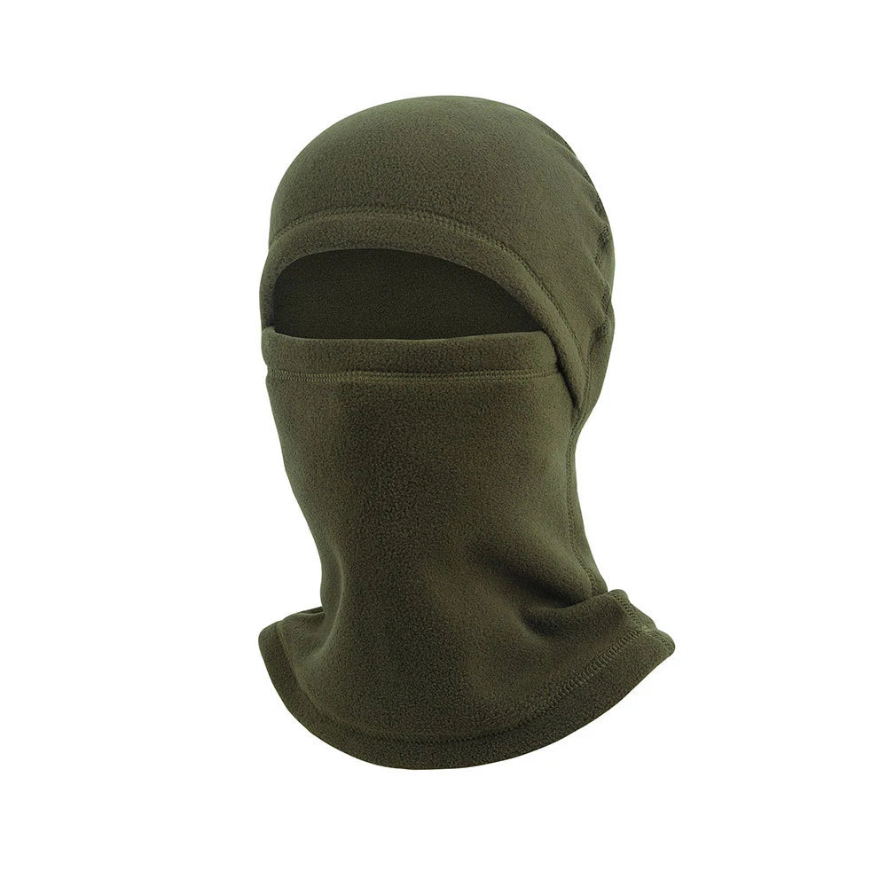 Vollgesichts-Balaclava – Winter Thermo-Fleece-Maske | Motorrad, Fahrrad & Sport Lauf Sturmhaube mit Halswärmer Kaufschwan® Grün