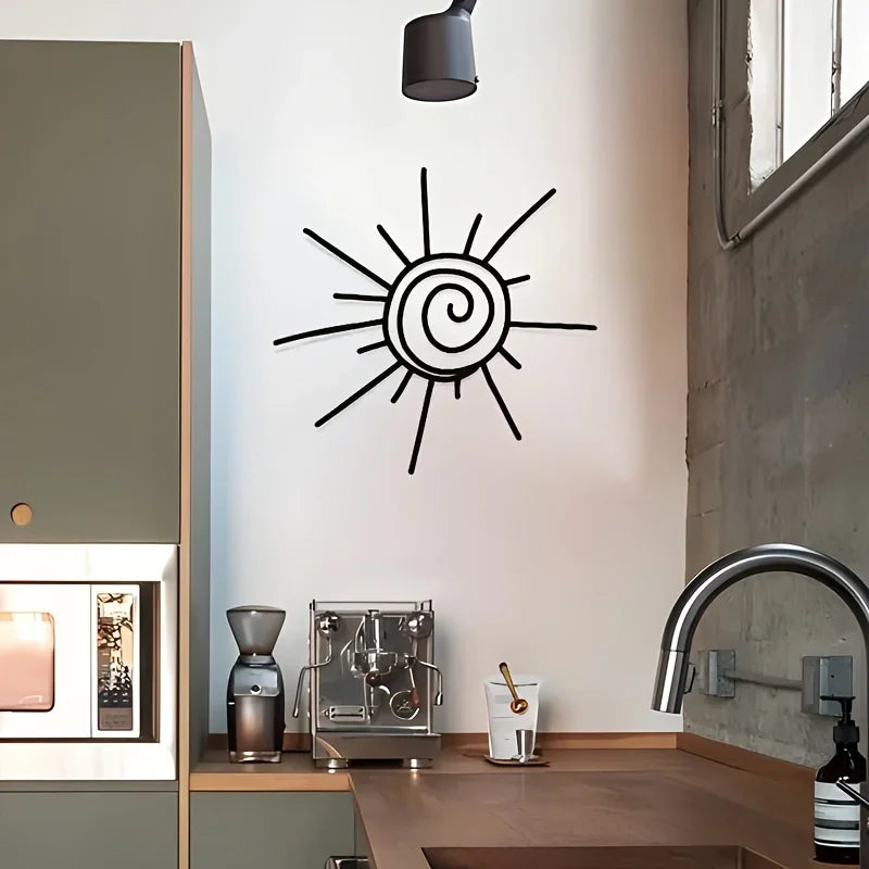 Große Metall Sonne Wanddeko – Horizontale Strand Außen Dekoration Kaufschwan®
