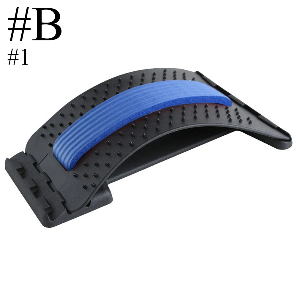 Magnetischer Rückenstrecker | Muskelentspannung & Haltungstherapie | Lendenwirbelstütze zur Schmerzlinderung Kaufschwan® Design B - Blau