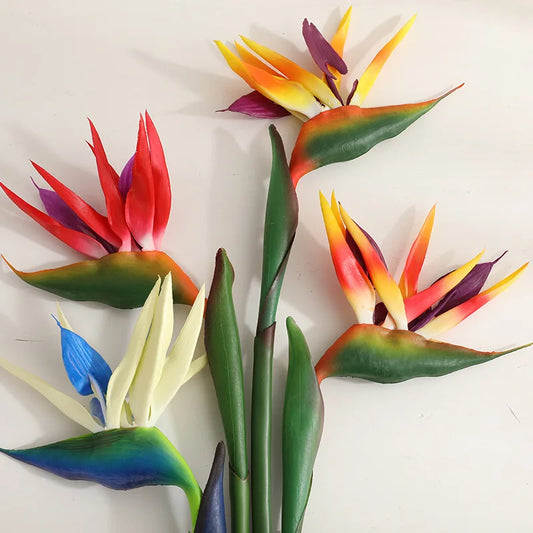 80cm Künstliche Paradiesvogelblume – Realistische Tropenpflanze für Wohnräume, Showroom & Innenraumdekoration Kaufschwan®
