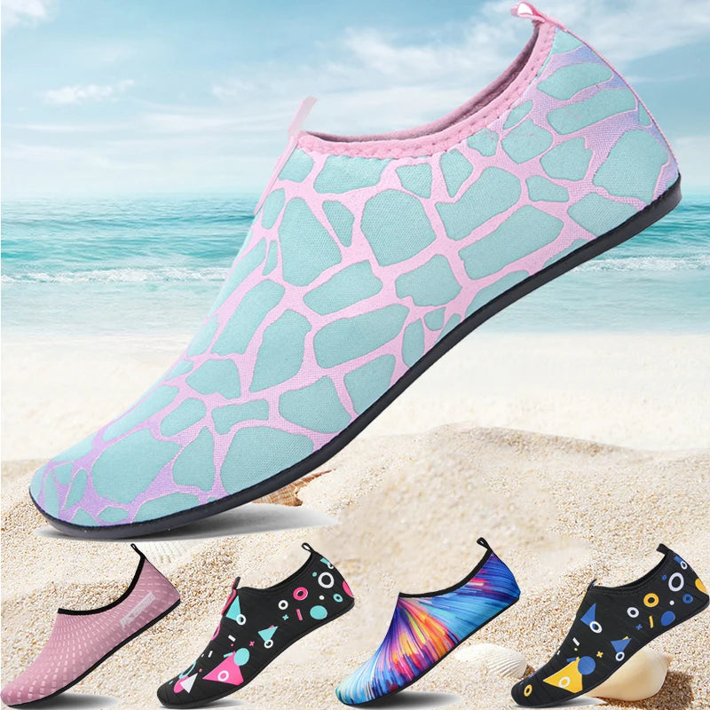 Damen Wasserschuhe Schnell Trocknend – Bequeme Strand & Yoga Schuhe, Atmungsaktive Badeschuhe Kaufschwan®