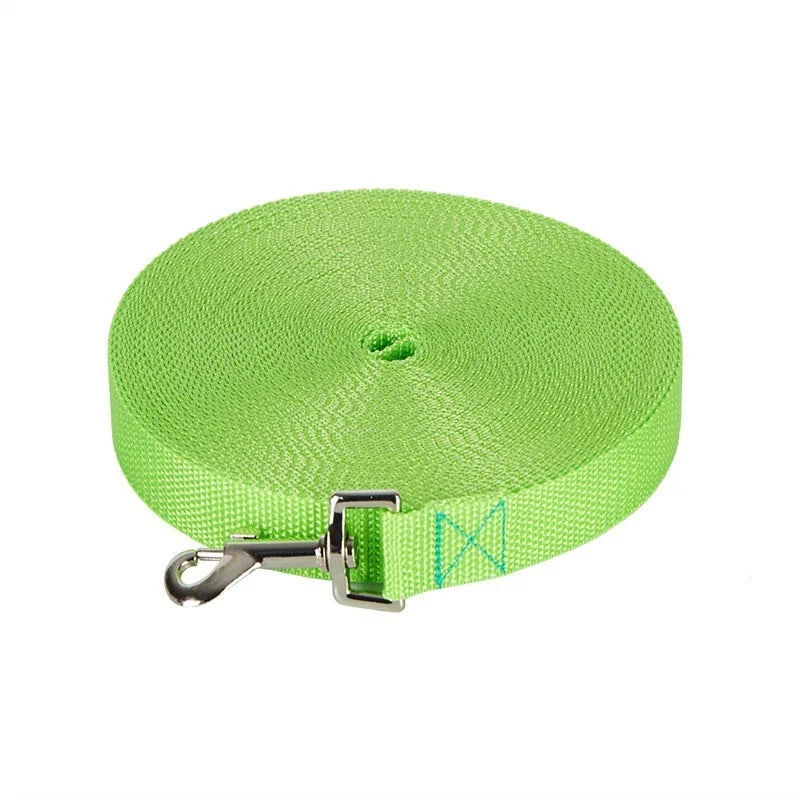 Lange Nylon Hundetrainingsleine 1.5M–30M Vielseitige Führleine für Kleine Große Hunde Kaufschwan® Hellgrün 30M