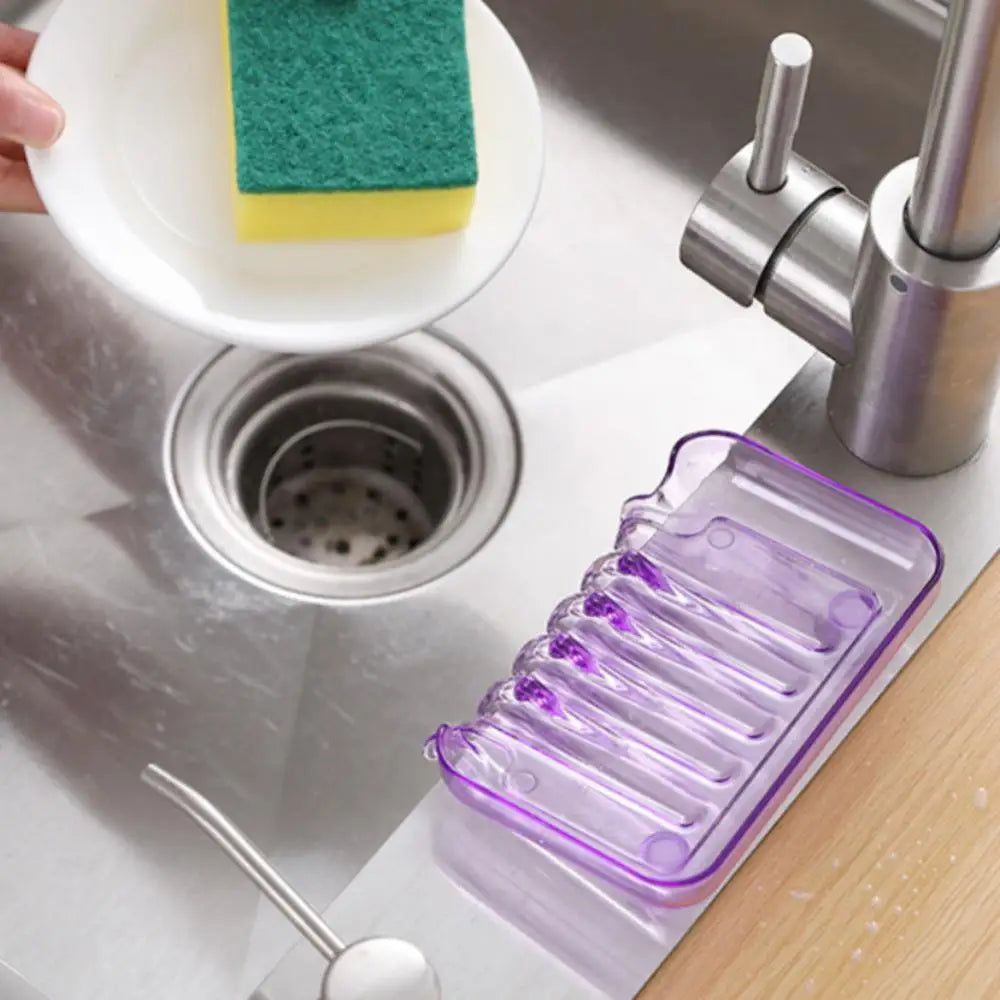 Bunte Wasserfall-Seifenschale – Kunststoff-Seifenhalter mit Saugnapf für Bad & Küche Kaufschwan®