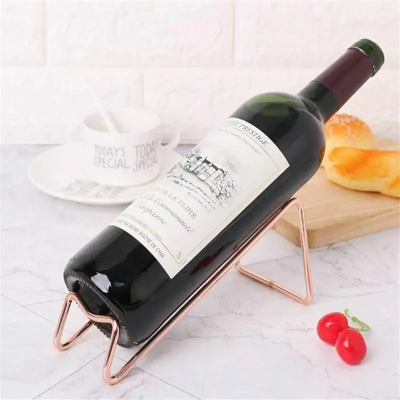 Einfacher Weinflaschenhalter – Edelstahl Flaschenständer | Moderner Halter für Wein & Bier | Stilvolles Bar-Accessoire für Zuhause Kaufschwan®