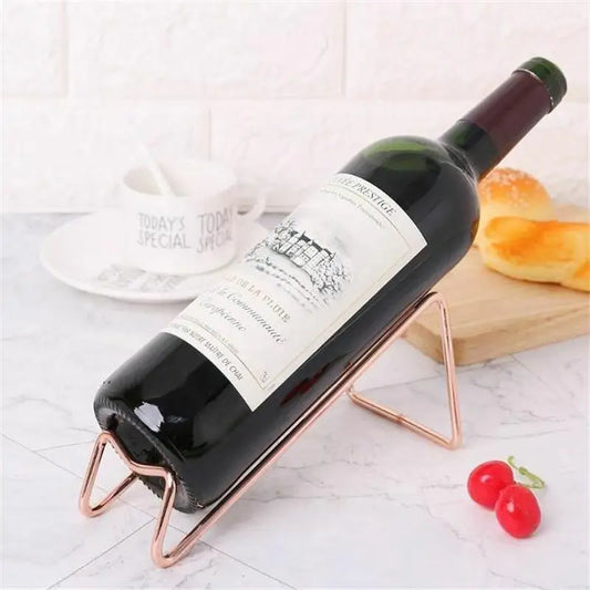 Einfacher Weinflaschenhalter – Edelstahl Flaschenständer | Moderner Halter für Wein & Bier | Stilvolles Bar-Accessoire für Zuhause Kaufschwan®