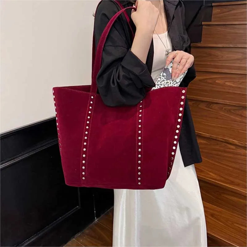 Modische Damen Schultertasche aus Mikrofaser – Hochwertige Retro Sweet Handtasche | Große Tasche mit Pailletten für Frauen Kaufschwan®