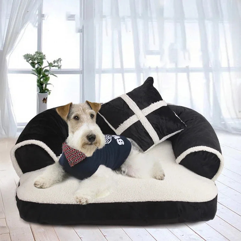 Klassisches England Haustierbett – Weiches Warmes Hunde- & Katzen Sofa Nest Kaufschwan®