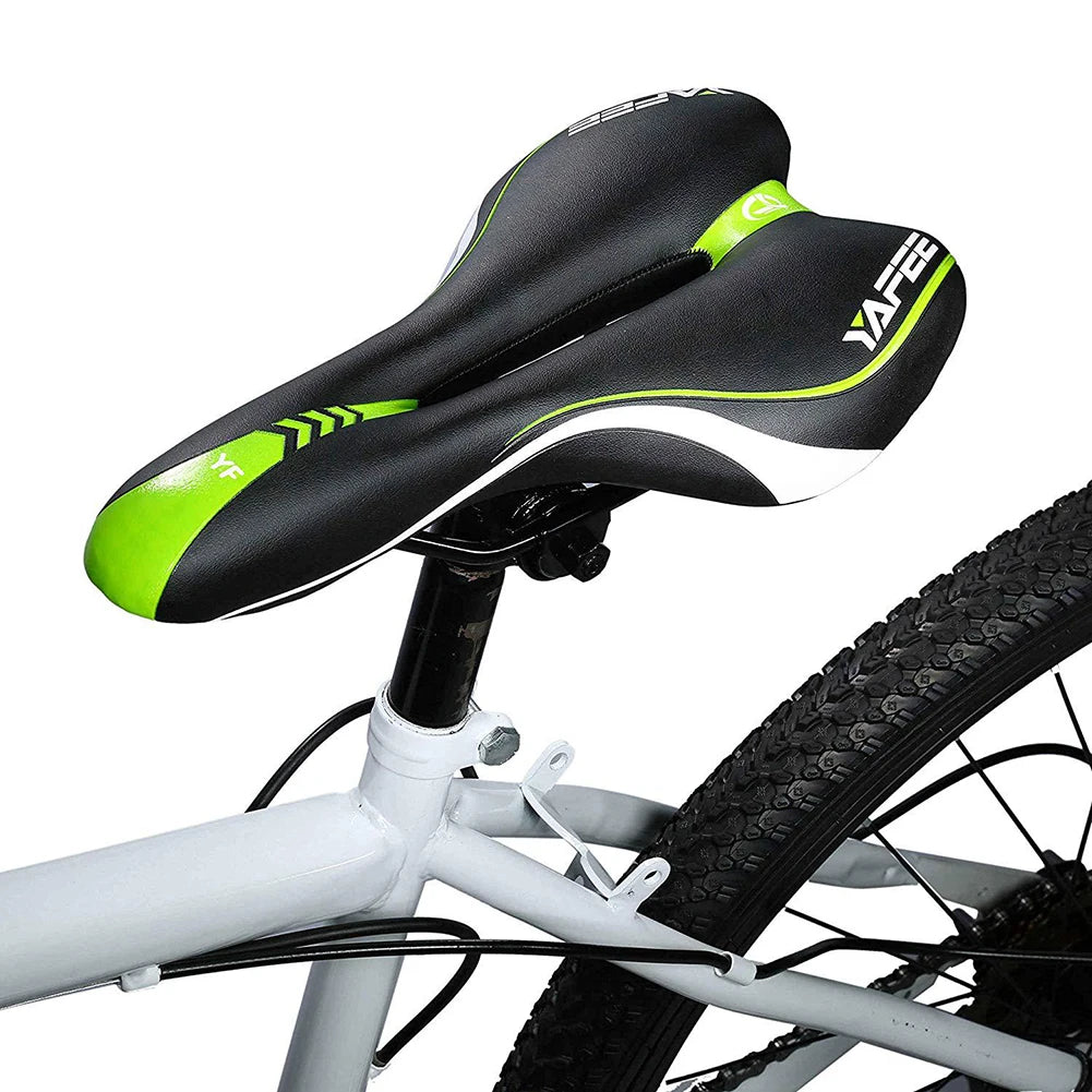 Mountainbike Fahrradsattel – Bequemer Weicher Rennradsitz mit Hohlraum | Verschleißfester Komfort Sattel für Sport & Fitness Kaufschwan®