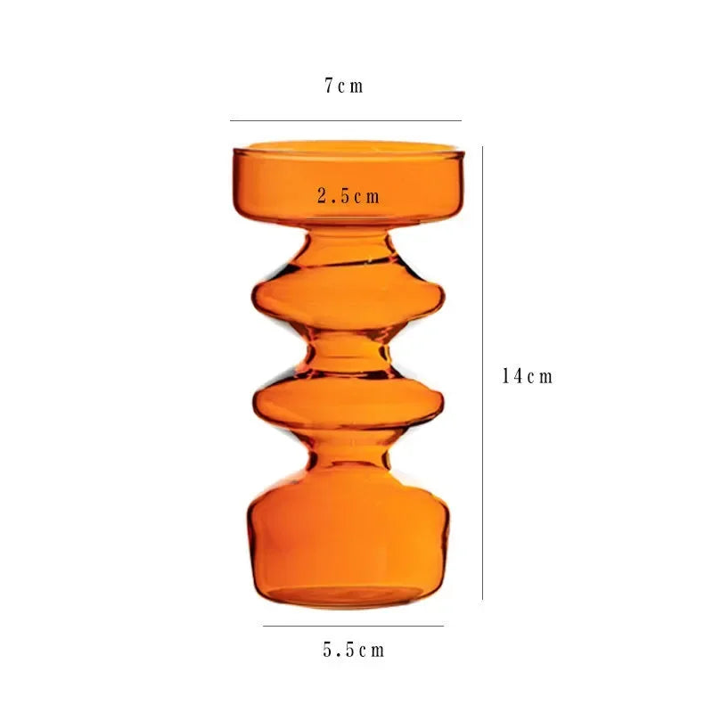 Glas Kerzenhalter für Teelicht – Europäischer Glas Kerzenständer im Kristallstil für Wohndekoration & Hochzeit Kaufschwan®