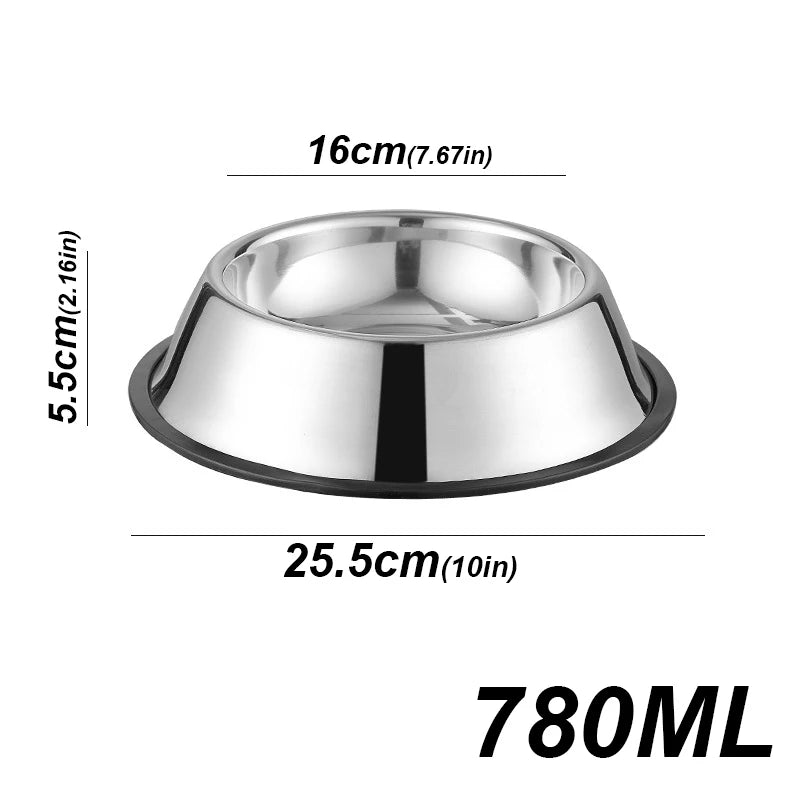 Robuster Edelstahl Futternapf – Hygienische Futter- & Wasserschüssel für Haustiere Kaufschwan® 26cm