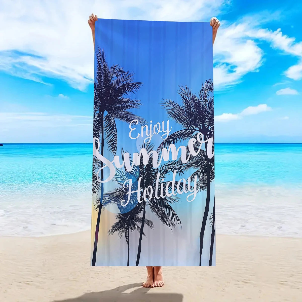 Ultrafeines Mikrofaser Schnell Trocknendes Strandtuch – Saugfähiges Handtuch für Sport, Schwimmen & Duschräume Kaufschwan® Design 4 150x75cm