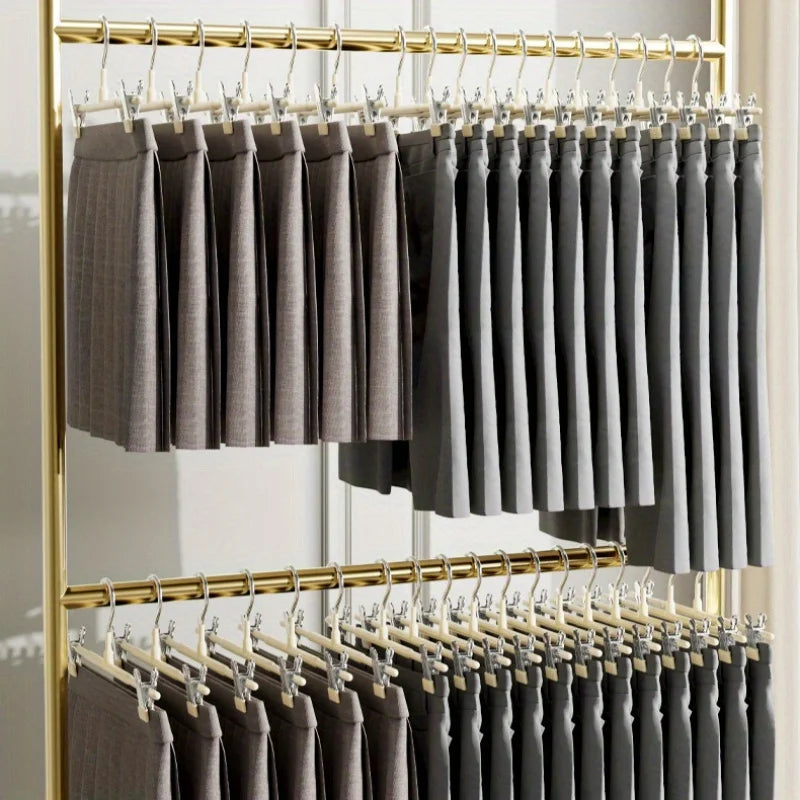 Kunststoff Anti Rutsch Kleiderbügel – Dicke Nahtlose Kleiderhalter für Zuhause und Wohnheim Kaufschwan®