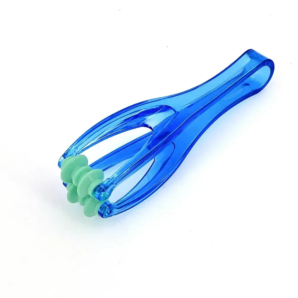 2-Rollen-Fingermassager | Mini-Fingergelenk-Massager mit elastischem Griff | Fördert Durchblutung & Muskelentspannung Kaufschwan® Blau