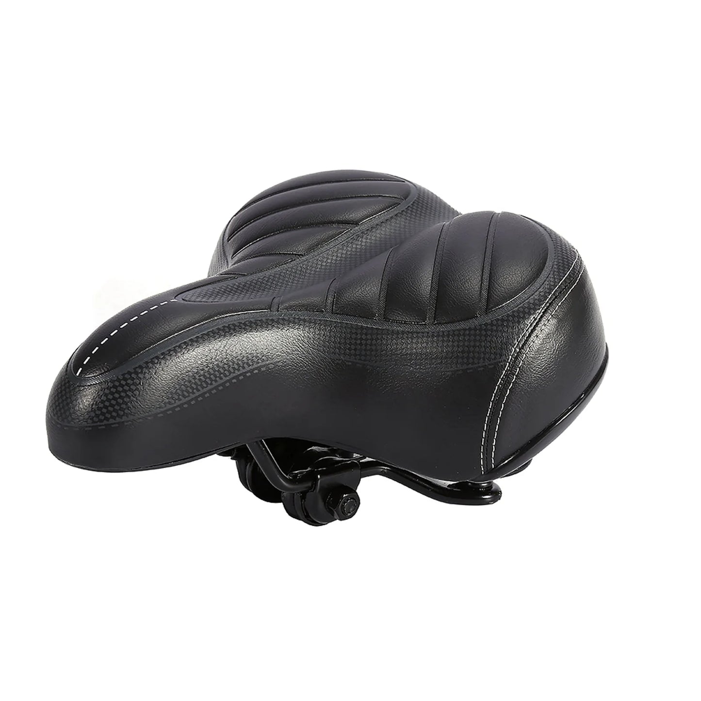 Ultra Weicher Fahrradsattel – Dick Gepolsterter City & Mountainbike Sitz | Matte Schwarzer Komfortsattel Ersatz Kaufschwan® Schwarz