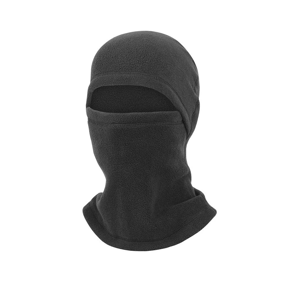Vollgesichts-Balaclava – Winter Thermo-Fleece-Maske | Motorrad, Fahrrad & Sport Lauf Sturmhaube mit Halswärmer Kaufschwan® Schwarz