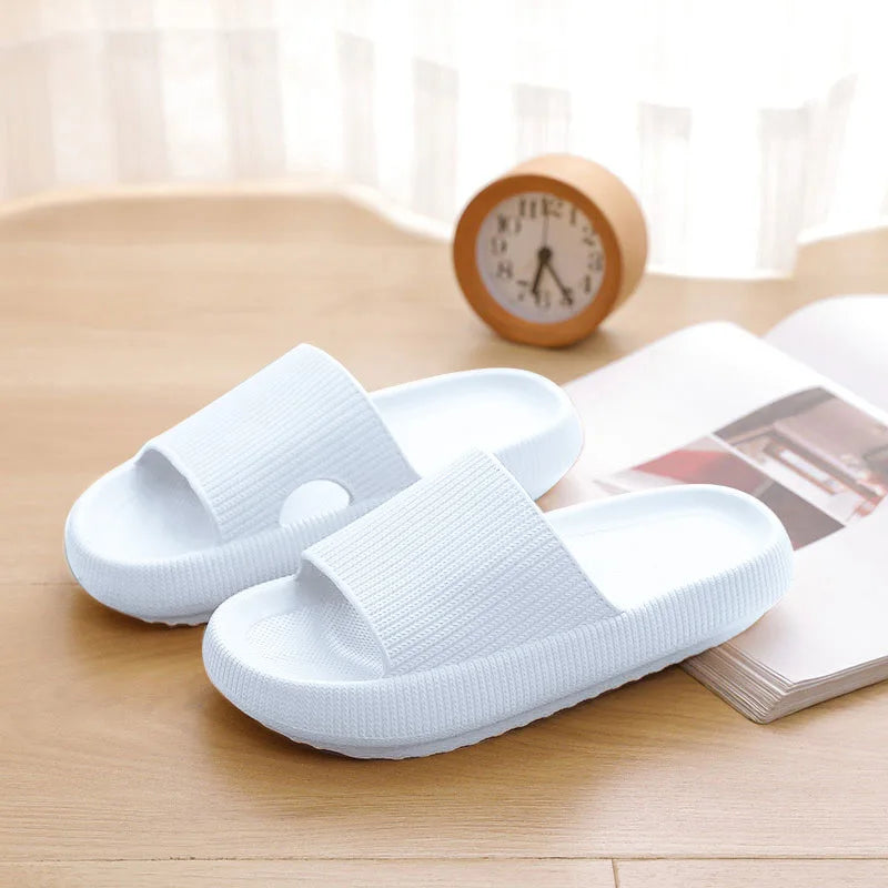 Sommer-Hausschuhe mit dicker Sohle | Atmungsaktive Rutschfeste Badslipper | Entspannung für Zuhause Damen Kaufschwan® Style 6 44-45