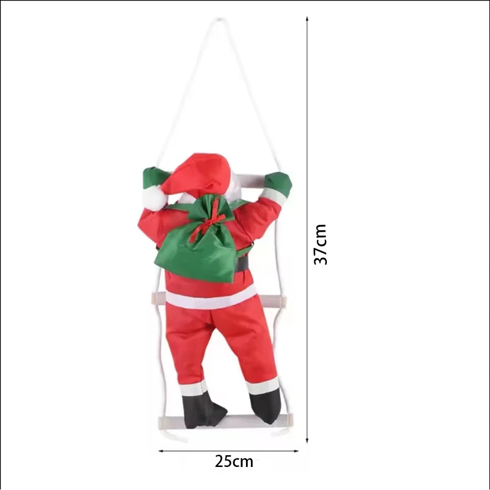 Kletternder Weihnachtsmann Dekofigur – Hängende Weihnachtsdekoration | Lustige Santa Claus Puppe für Zuhause & Restaurant Kaufschwan®