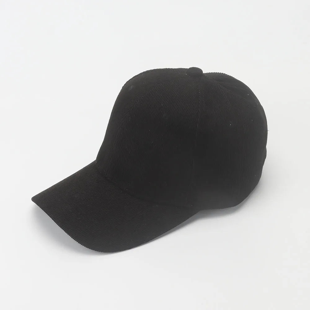 Corduroy Baseballkappe | Damen Retro Einfarbige Baseballcap | Herbst Winter Hüte für Herren & Damen | Unisex Freizeit Gebogener Schirm Kaufschwan®