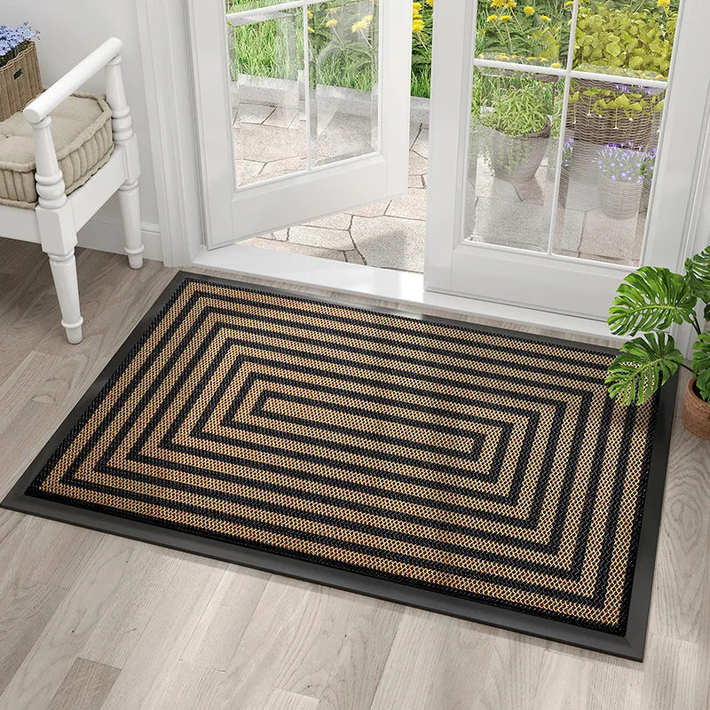 Premium Nylon Eingangsmatte – Staubfangend, Rutschfeste Naturlatex-Unterseite, Verschleiß- & Kratzfest, Leicht Zu Reinigen Kaufschwan® Motiv 1 80x120cm