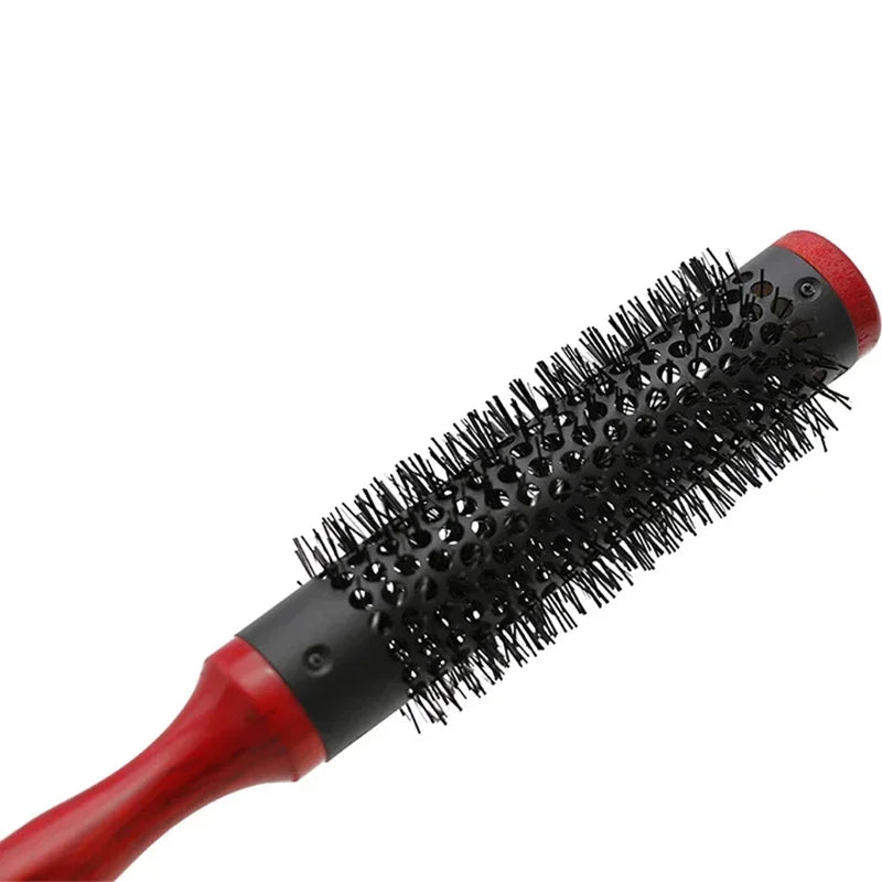 Professionelle Antistatische Rundbürste – Wildschweinborsten Föhn- & Lockenbürste | Styling-Tool für Lockiges Haar & Salon Kaufschwan®