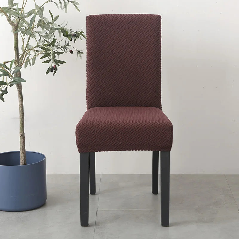 Elastischer Esszimmer Stuhlbezug – Dehnbarer Dicker Jacquard Küchenstuhl Überzug für Esszimmer, Hotel, Hochzeit & Bankett Kaufschwan®
