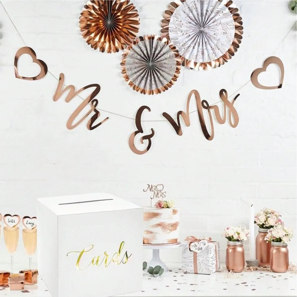Elegante Hochzeits Kartenbox – Geschenkbox für Glückwünsche und Karten Kaufschwan®
