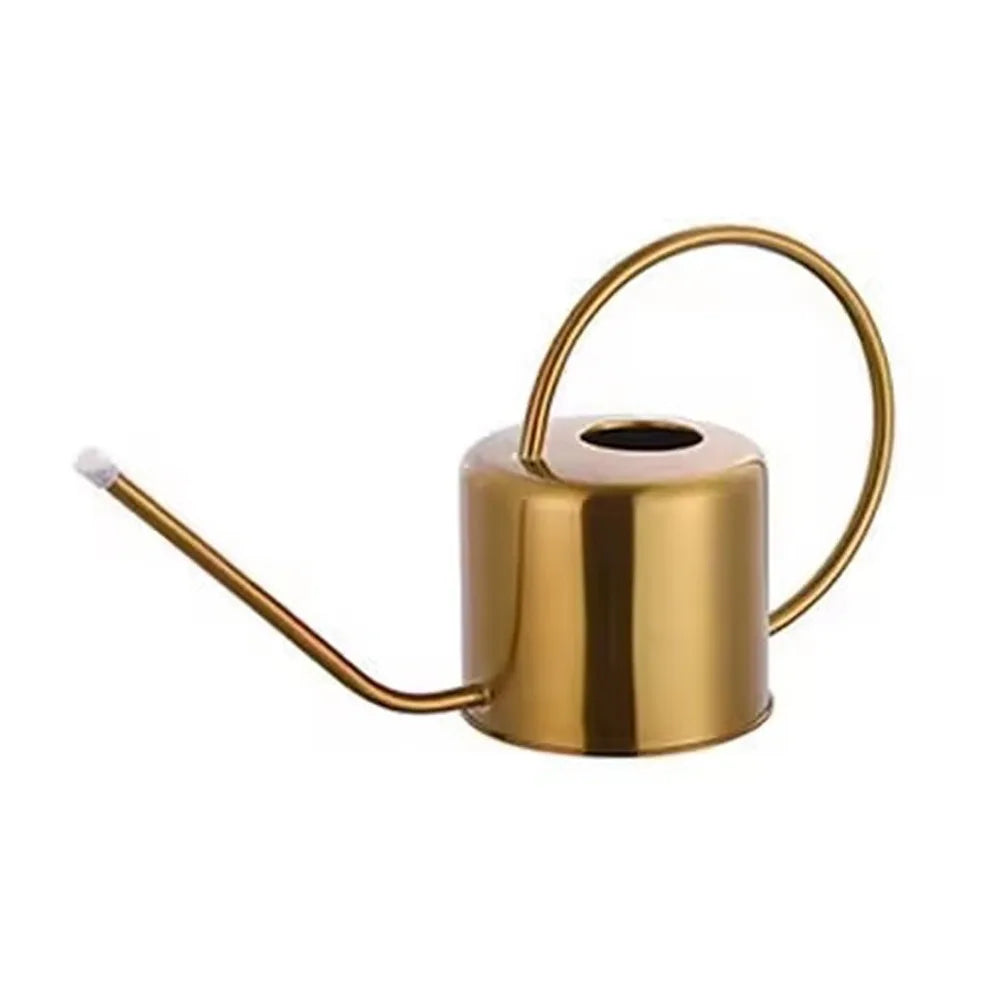 u High Quality 1.3L Plant Sprinkler Kettle Large Capacity Long Spout Watering Can Rustproof Leakproof Watering Pot Garden Tool Kaufschwan® Gold