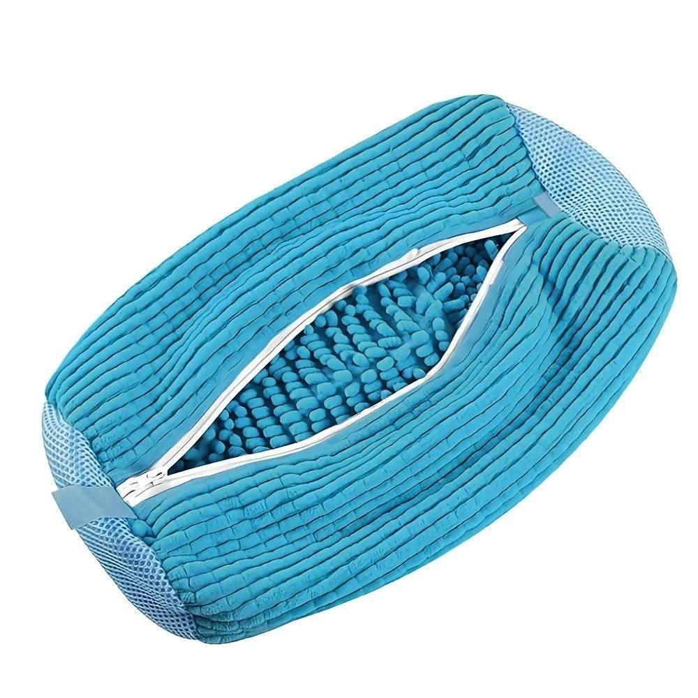 Schuh-Waschbeutel für Waschmaschine – Sneaker Waschbeutel mit 360° Reinigung | Schutznetz für Schuhe & Sportschuhe Kaufschwan® Blau