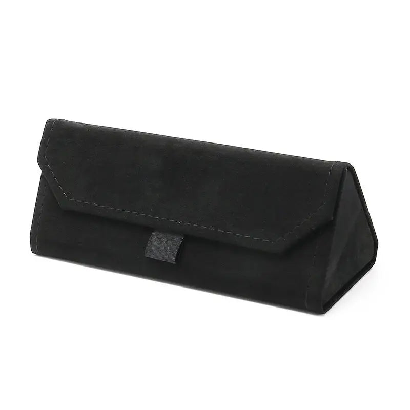 Samt Dreieck Faltbares Brillenetui – Elegantes Hartschalen Etui für Sonnenbrillen und Lesebrillen Kaufschwan®