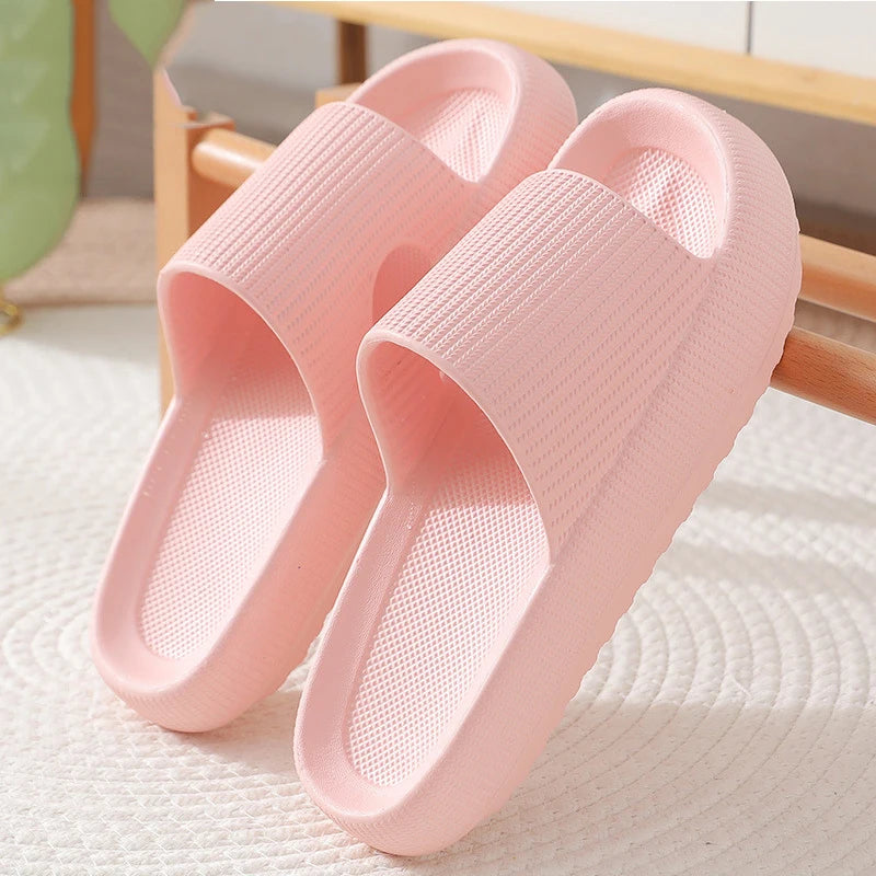Sommer-Hausschuhe mit dicker Sohle | Atmungsaktive Rutschfeste Badslipper | Entspannung für Zuhause Damen Kaufschwan® Style 4 44-45