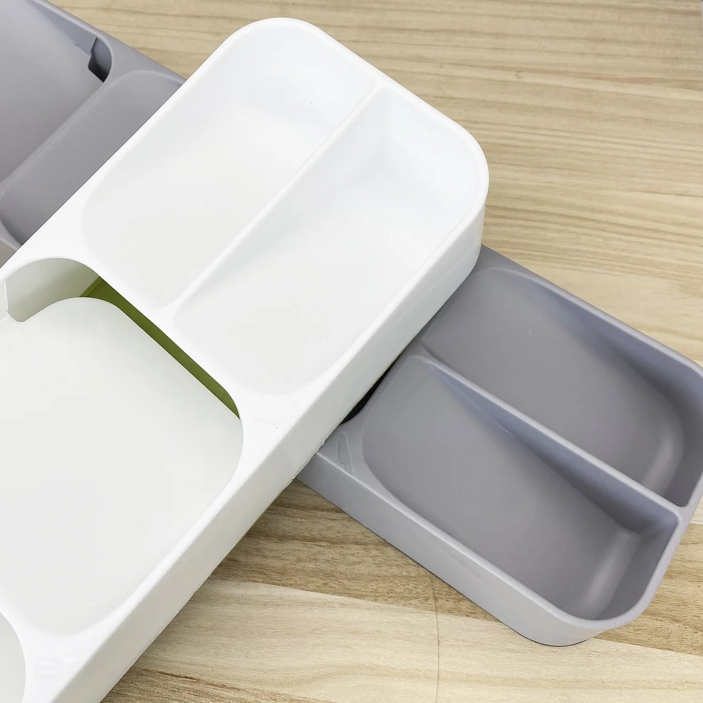Multifunktionale Besteck Aufbewahrungsschale – Fächer Organizer für Gabeln & Löffel | Küchen Schubladen Sortierbox Kaufschwan®