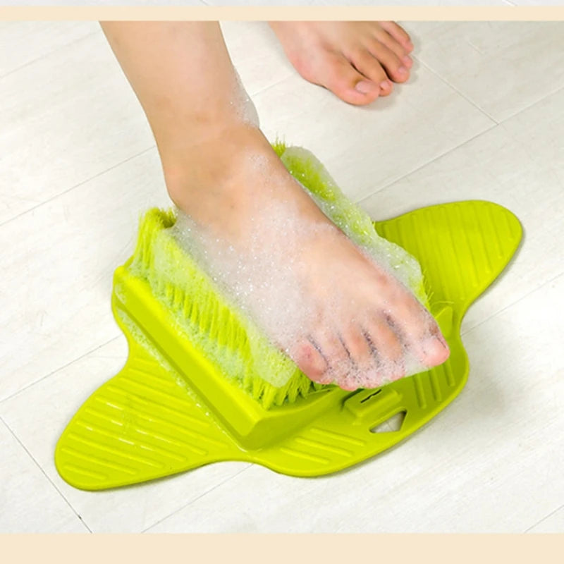 Silikon Fußbürste Massage Slipper – Dusch Fußreiniger mit Bimsstein & Saugnäpfen Kaufschwan®