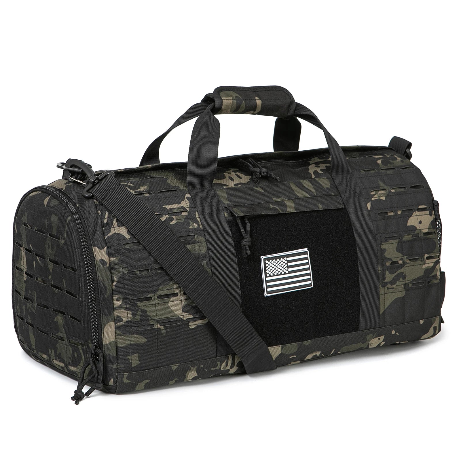 40L Reisetasche – Reisetasche Duffle Bag für Herren | Survival Fitness Trainings Tasche Basketball Weekender Kaufschwan® Schwarz/Grün