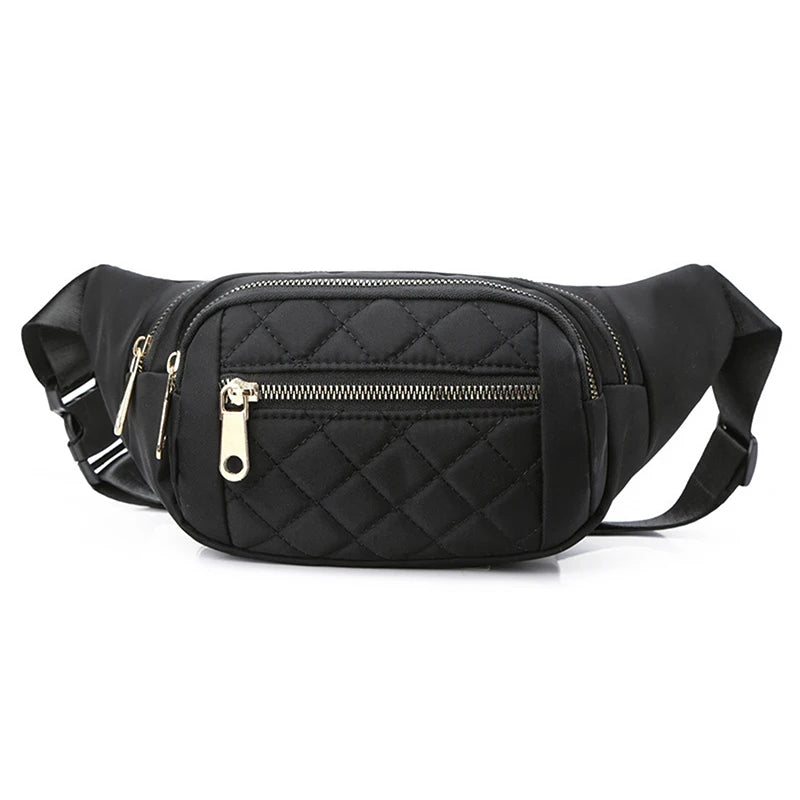 Damen Wasserdichte Nylon Gürteltasche – Designer Crossbody Brusttasche | Modische Fanny Pack, Banana Hip Bag & Reise Hüfttasche Kaufschwan®