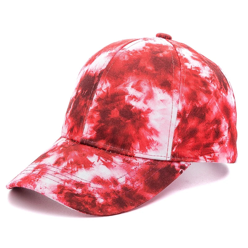 Outdoor Freizeit Regenbogen Kappe | Damen Regenbogen Bunte Baseballkappe | Streetwear Baseballcap Kaufschwan® Rot 56cm-60cm