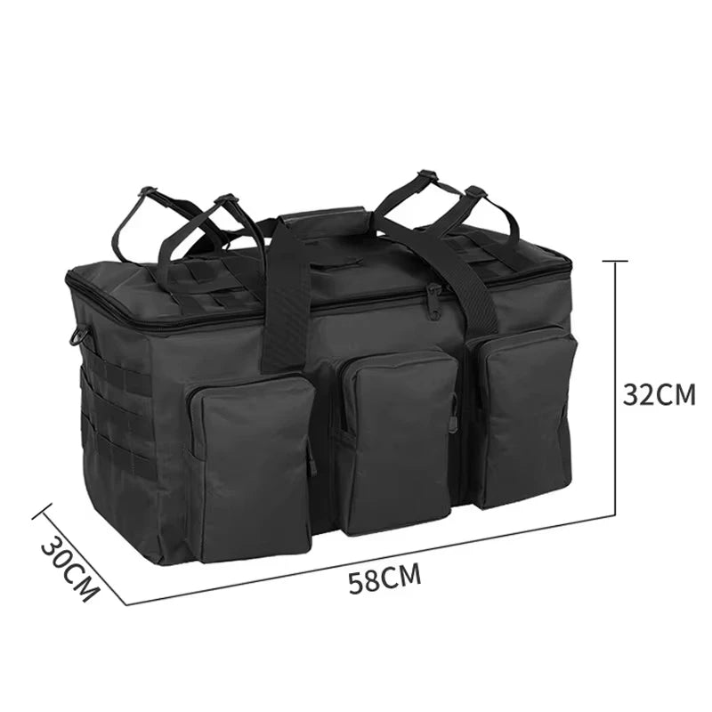 55L Gepäck Reisetasche – Große Taktische Reisetasche für Wandern & Camping | Outdoor Rucksack Schultertasche Gym Tasche Kaufschwan®