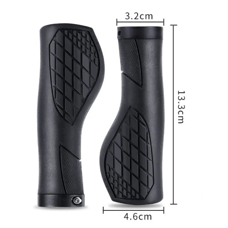 1 Paar Fahrrad Lenkergriffe – Stoßdämpfende Ergonomische Lock-On MTB Griffe für Mountainbikes & Rennräder Kaufschwan®