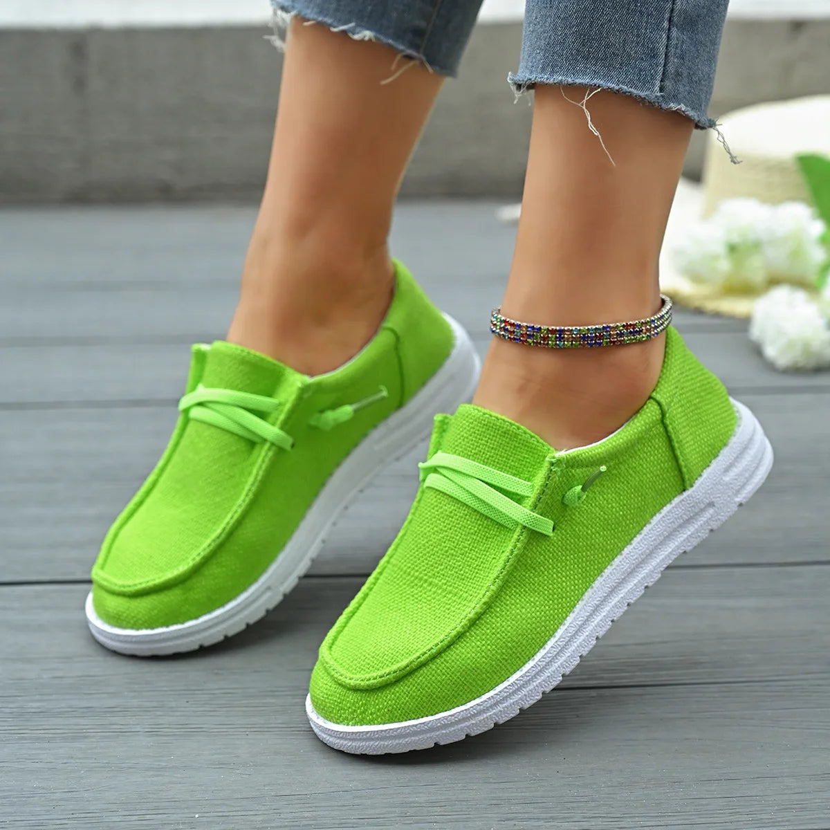 Damen Sportschuhe – Modische Flache Sneaker | Bequeme Freizeitschuhe für Jeden Tag Kaufschwan®