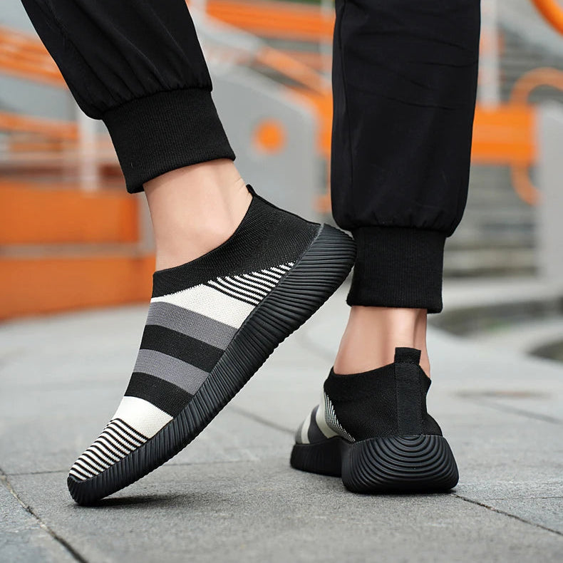 Damen Slip-On Sneaker – Hochwertige Freizeitschuhe | Bequeme Loafer für Spaziergänge | Übergrößen bis 44 Kaufschwan®