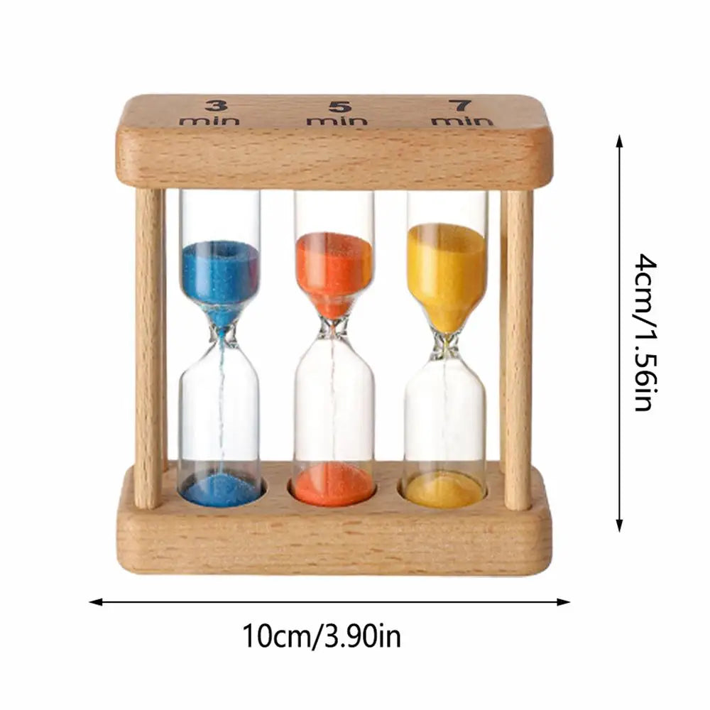 Holz Sanduhr Set – Multifunktionaler Sand Timer für Küche, Unterricht, Sport & Home Office Dekoration Kaufschwan®