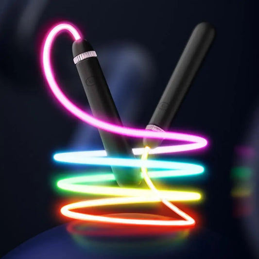2,8M Leuchtendes Kinder Springseil – USB Wiederaufladbares LED Springseil | Fitness Trainingsseil für Kinder & Erwachsene Kaufschwan®
